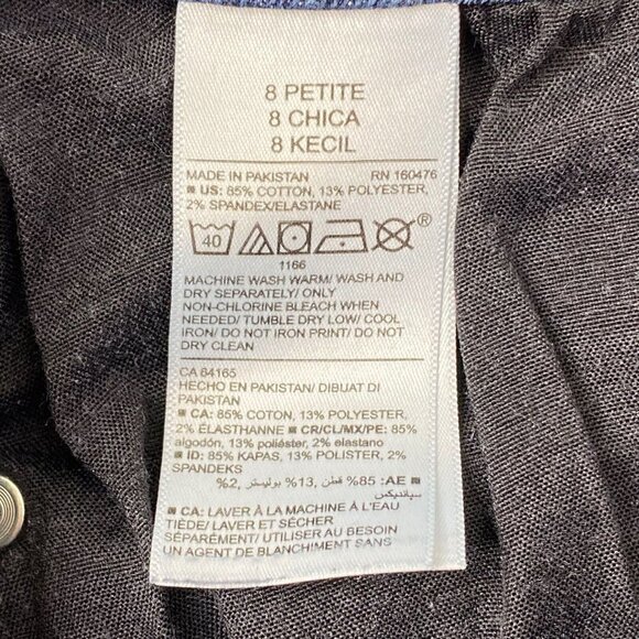 Old Navy Rockstar size 8 Petite High Rise Super Skinny Secret Slim Blue Jeans - Picture 8 of 10